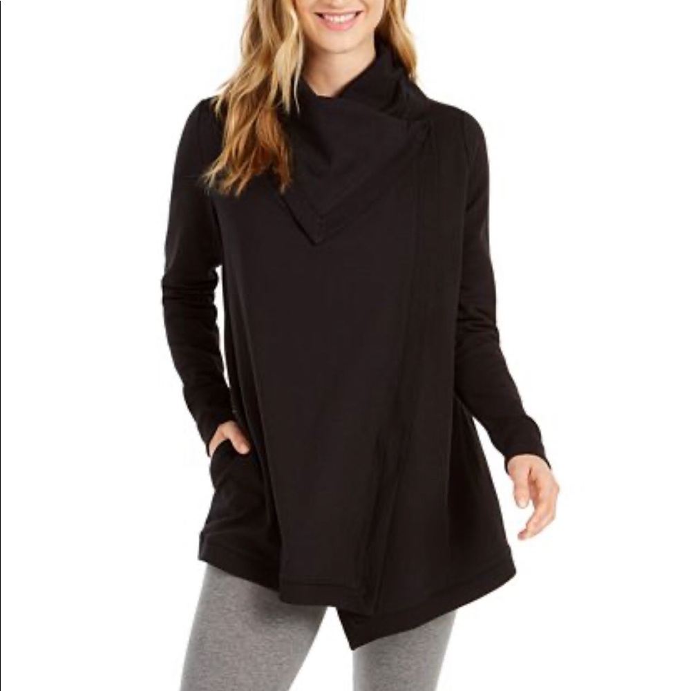 Ideology cowlneck snap closure athleisure